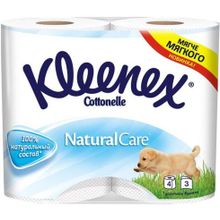 Kleenex Natural Care 4 рулона в упаковке 3 слоя