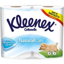 Kleenex Natural Care 4 рулона в упаковке 3 слоя