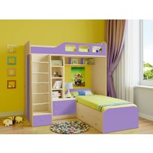 РВ мебель Астра 4 дуб молочный фиолетовый