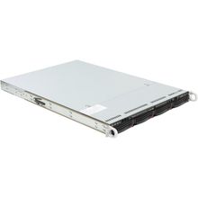 Платформа  SuperMicro 1U 6018R-WTRT (LGA2011-3,C602, 2xPCI-E, WIO, SVGA, SATA RAID, 4xHS SAS SATA,  2x10GbLAN,16DDR4 750W HS)