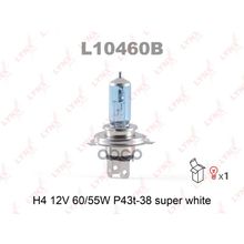 Лампа H4 12v 60 55w P43t-38 Super White H4 12v 60 55w P43t Super White LYNXauto арт. L10460B