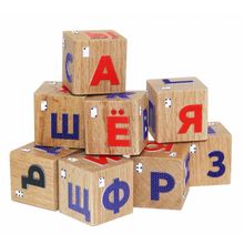 Кубики КРАСНОКАМСКАЯ ИГРУШКА Алфавит со шрифтом Брайля