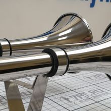 SeaWorld Горн туманный двойной электромагнитный из нержавеющей стали SeaWorld 40512 12 В 527 мм