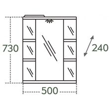 СанТа Зеркальный шкаф Герда 50 фацет свет