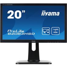 Монитор Iiyama 19.5" B2083HSD-B1 черный TN+film LED 5ms 16:9 DVI M M матовая HAS Pivot 1000:1 250cd