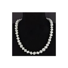 Бусики-Колечки Бусы Кахолонг "Кубизм" арт.П4262