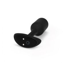 b-Vibe Чёрная пробка для ношения с вибрацией Snug Plug 2 - 11,4 см. (черный)