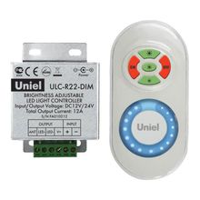 Uniel Контроллер для управления яркостью одноцветных светодиодов Uniel ULC-R22-DIM White 05947 ID - 265996