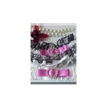 Комплект подвязок Gilliann Очаровательная леди (Розовая) GAR240