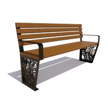 Скамейка садовая «ПАВЛИН» (2,5 м)