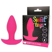 Розовая анальная втулка Sweet Toys - 8,5 см. (135648)