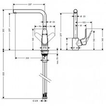 Смеситель Hansgrohe Focus 31817800 для кухонной мойки