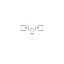  "Cofit P" прес. тройник  40 x 26 x 40 мм, из латуни, оцинк. Артикул №: 1513163