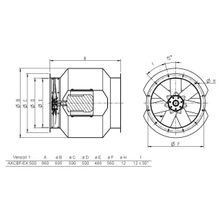 Systemair AXCBF-EX 500-9 30°-4