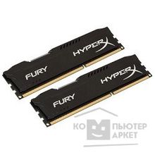 Kingston DDR3 DIMM 8GB PC3-12800 1600MHz Kit 2 x 4GB HX316C10FBK2 8 HyperX Fury Series CL10 Black