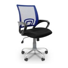 Кресло компьютерное Chairman 696 Silver черный синий
