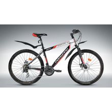 FORWARD Sporting 2.0 Disc (26" 21ск,аморт.вил,мех.диск.торм,Shimano EF51 TY10 TY21 TZ21)(рама 15", черный матовый)