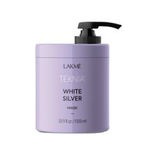 Тонирующая маска для нейтрализации желтого оттенка волос Lakme Teknia White Silver Mask 1000мл