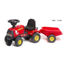Falk Трактор-каталка FALK с прицепом красный с черным
