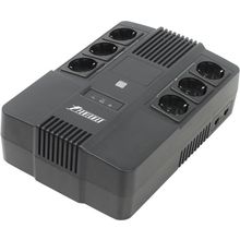 ИБП   UPS 600VA PowerMAN Brick 600, 6 евро розеток,  защита  телефонной  линии RJ45