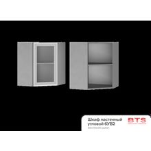 BTS 6УВ2 Шкаф настенный угловой со стеклом Эмили ID - 302136