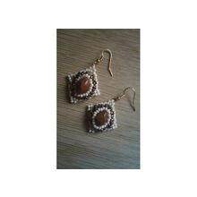 Серьги "ромбики"