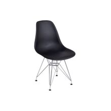 Tetchair Стул CINDY IRON CHAIR (EAMES) (mod. 002), черный 4 штуки