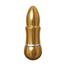 Pipedream Золотистый алюминиевый вибратор GOLD SMALL - 7,5 см. (золотистый)