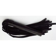 Чёрная плеть из нежной кожи - 45 см. (93361)