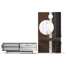 Алмаз. Любимый дом Вилена Набор мебели для гостиной №7 (Серый Орех Монте белый)