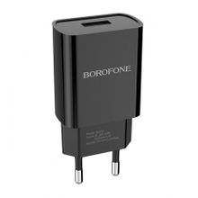 Зарядное устройство Borofone BA20A, 2.1А USB, черное