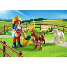 Playmobil Фермер с домашними животными