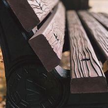 Эко-скамья парковая (со спинкой) полимер-песчаный композит (1.6 м)