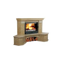 Угловая облицовка (камин)  Bella Italia Soleto (Белла Италия Солето, каминокомплект с топкой)