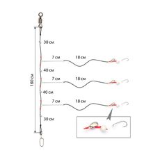 Снасточка морская Akara SP15 №2 0 3 отвода