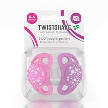 Twistshake Пустышка Twistshake (2 шт). Розово-фиолетовая. Возраст 0-6 m. Арт. 78082 78082