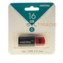 SB16GBCL-K, 16GB USB 2.0 Click series, Black, SmartBuy