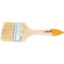 Кисть плоская Slimline 4" (100 мм), натуральная щетина, деревянная ручка Sparta 824455