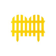 Забор декоративный желтый Grinda "Палисадник" 422205-Y (28x300см)