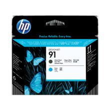 Печатающая головка hp 91 matte black and cyan printhead c9460a