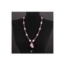 Бусики-Колечки Бусы Агат, роз.кварц, хрусталь "Тонкий вкус" арт.АНТ-3849