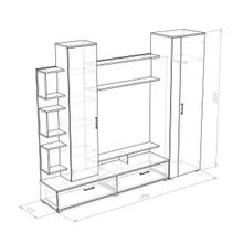 ПМ: НК-Мебель Стенка для гостиной Лаверна