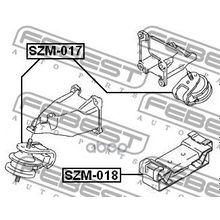 Подушка Двигателя | Зад | Suzuki Grand Vitara Escudo Jb416 Jb420 Jb627 2006-2014 Febest арт. SZM018