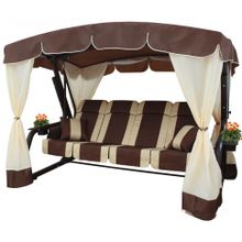 Садовые качели ЭДЕМ ЛЮКС 76 (коричневые)