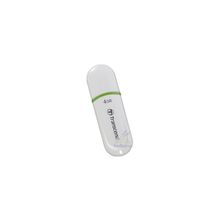 Накопитель Flash USB drive Transcend JetFlash 330  4Gb белый, зеленая полоска ret (TS4GJF330)