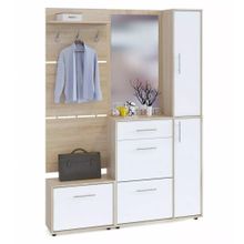 Сокол Прихожая ВШ-5 + ТП-1 + ТП-4 + ПЗ-4 Дуб Сонома   Белый ID - 310301