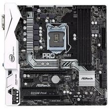 Мат. плата  ASRock B250M PRO4 (RTL) LGA1151   B250  2xPCI-E Dsub+DVI+HDMI GbLAN SATA MicroATX 4DDR4