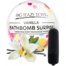 Big Teaze Toys Бомбочка для ванны Bath Bomb Surprise Vanilla + вибропуля