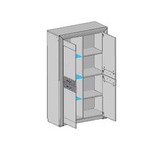 Шкаф-витрина 2V2D Wiena