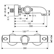 Термостат Hansgrohe Ecostat 1001 SL 13241000 для ванны с душем